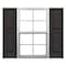 Ekena Millwork Mid-America Vinyl, Custom Two Equal Panels, Raised Panel Shutters, P21277010, PR P21277010 - alternate 1